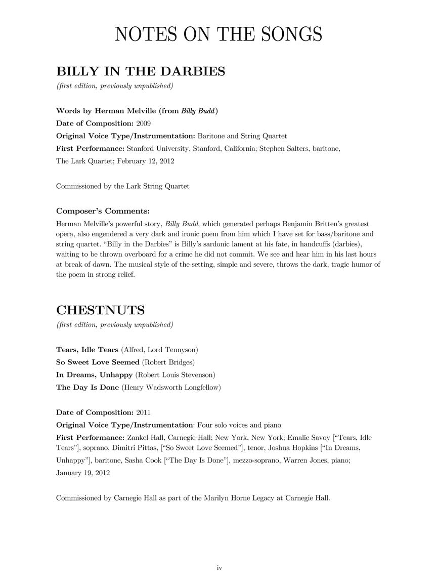 Bolcom Concert Songs Vol. 2 Low Voice 2001-2012