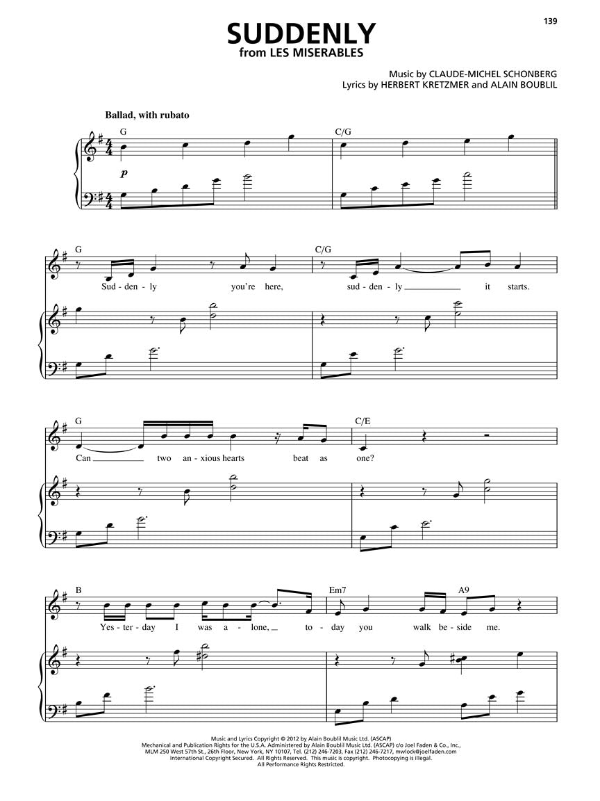 Broadway Hits - Original Keys for Male Singers