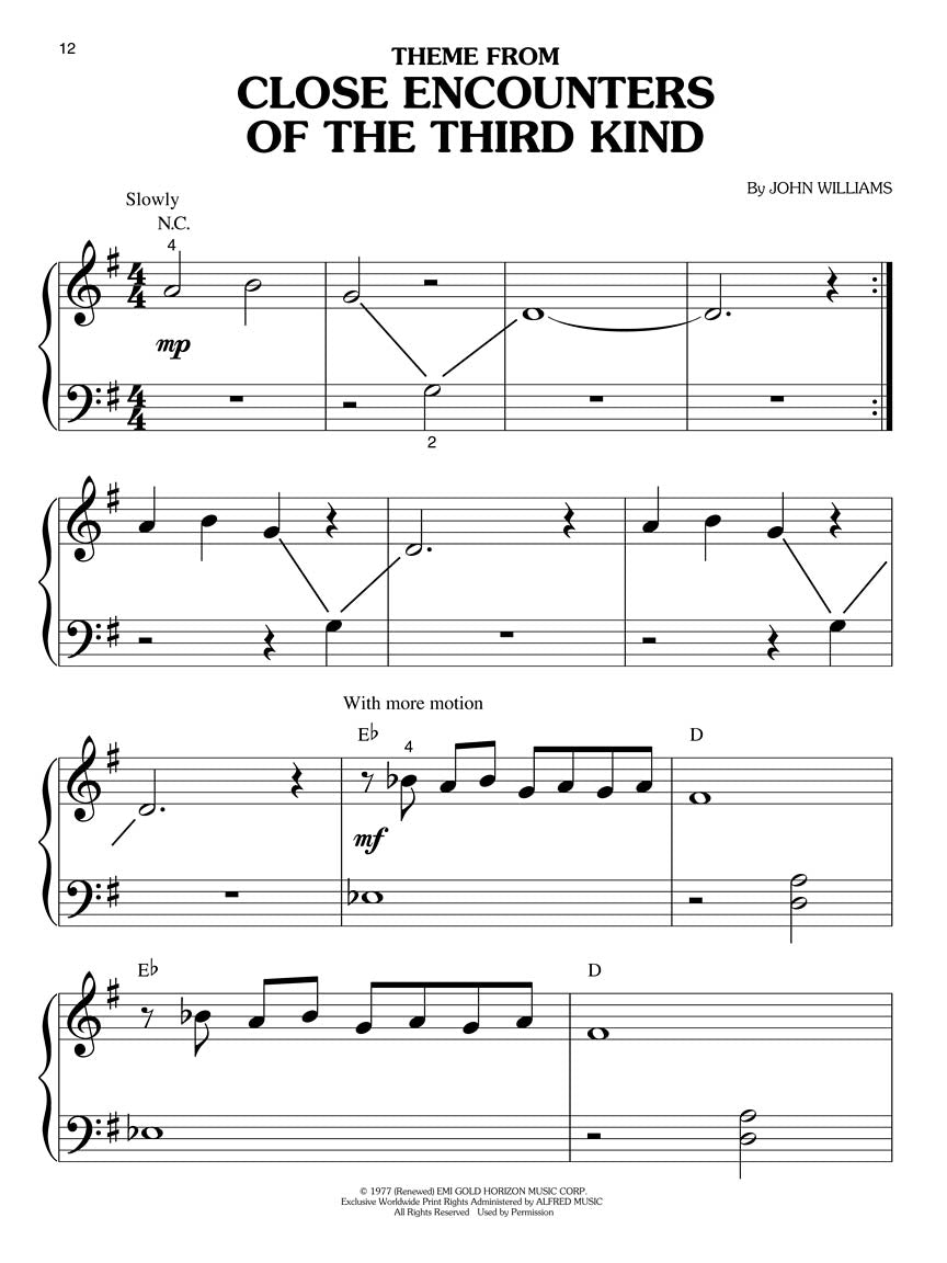 Williams, John - Best of - Big-Note Piano