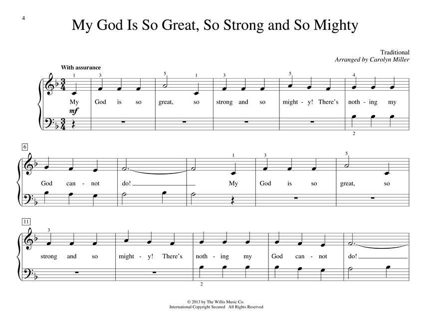 Thompson's First Church Songs Elementary Level