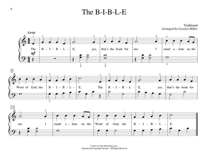 Thompson's First Church Songs Elementary Level