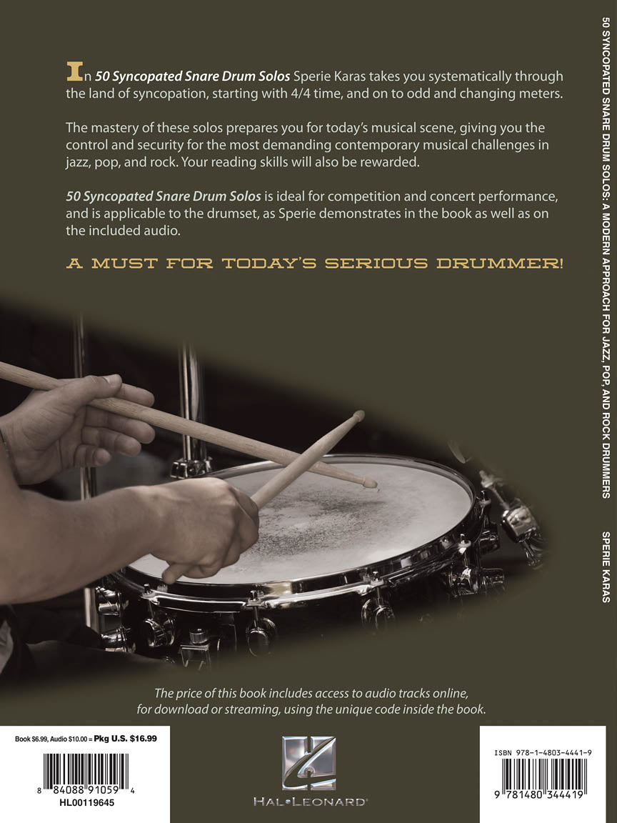 50 Syncopated Snare Drum Solos