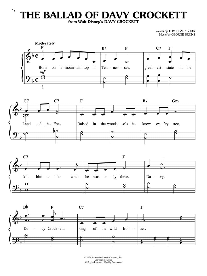 Disney Collection, The - Easy Piano