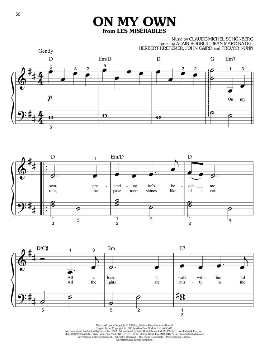 Broadway Classics - Big-Note Piano