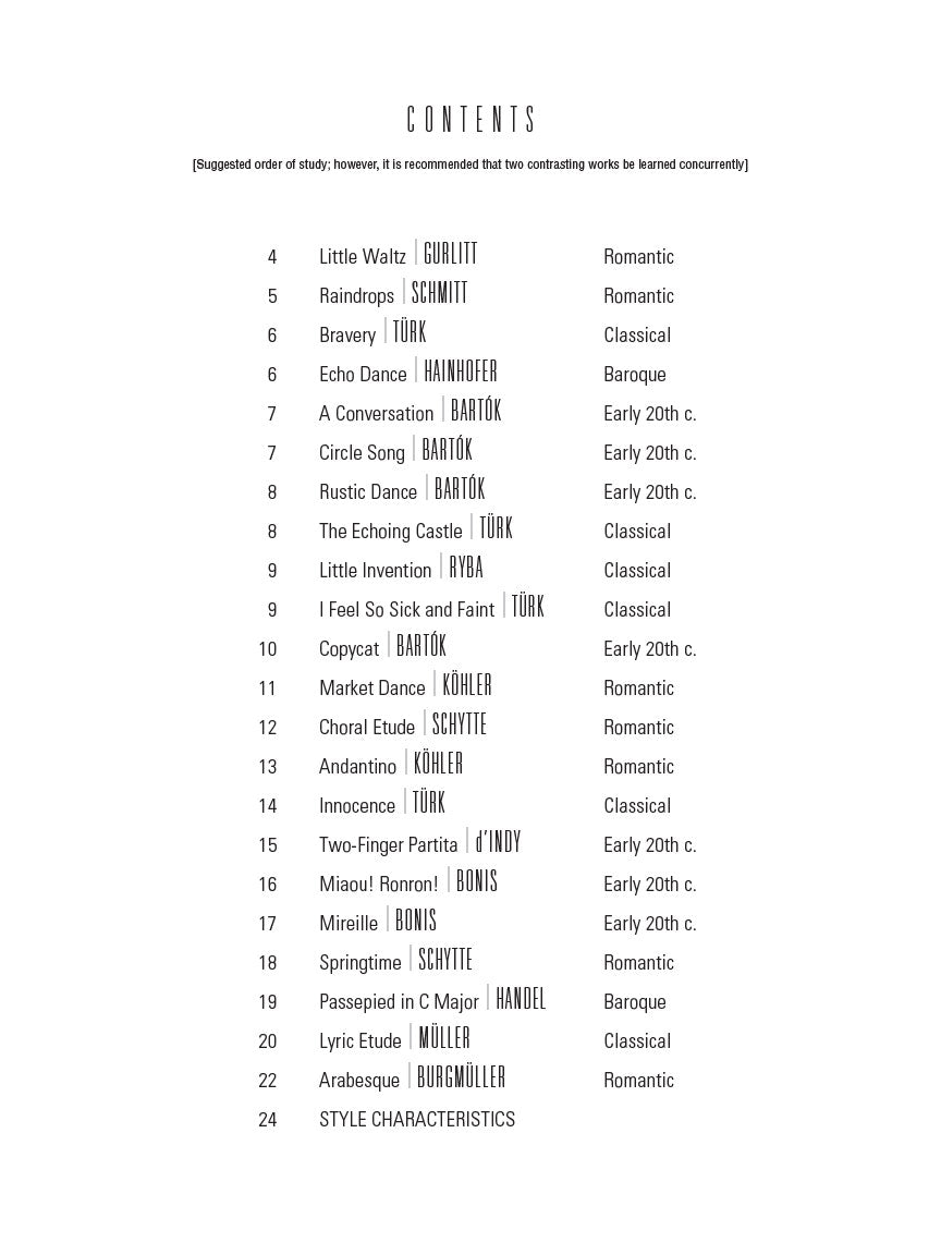 Classical Piano Solos - Thompson Modern Course First Grade