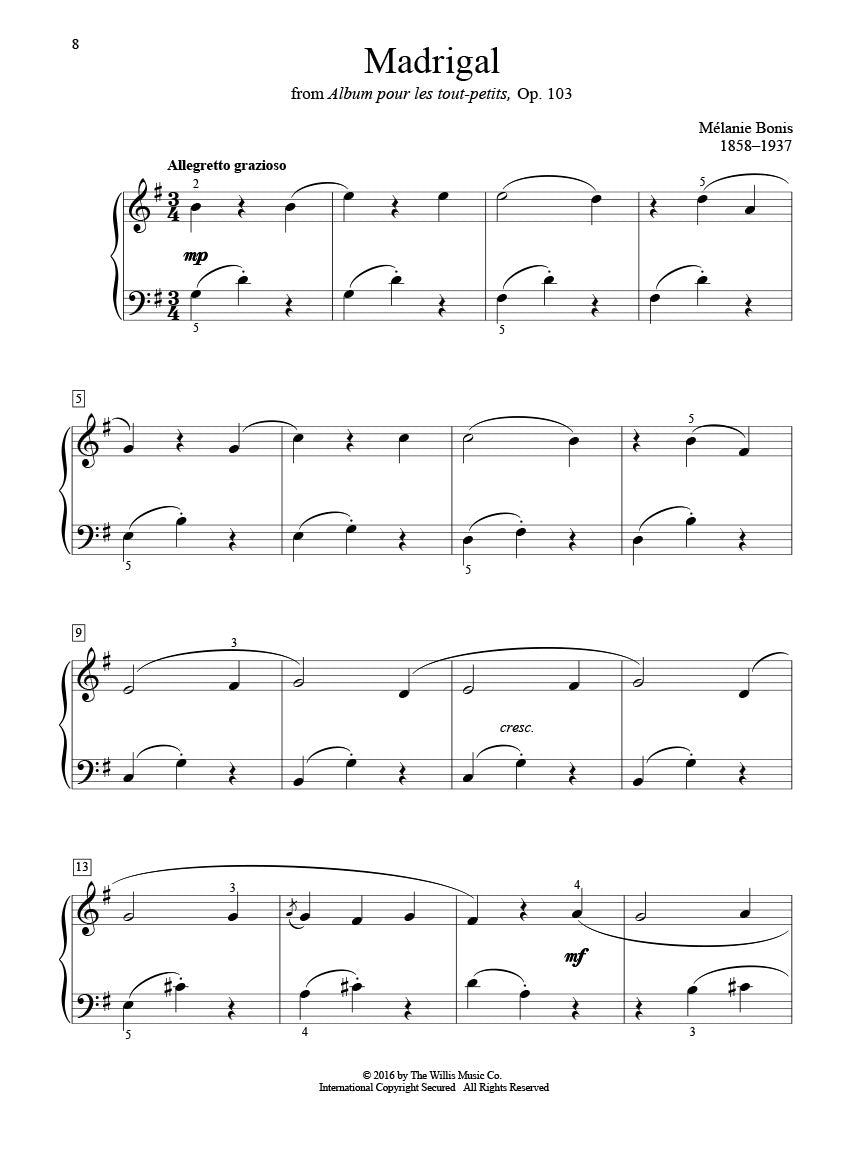 Classical Piano Solos - Thompson Modern Course Second Grade