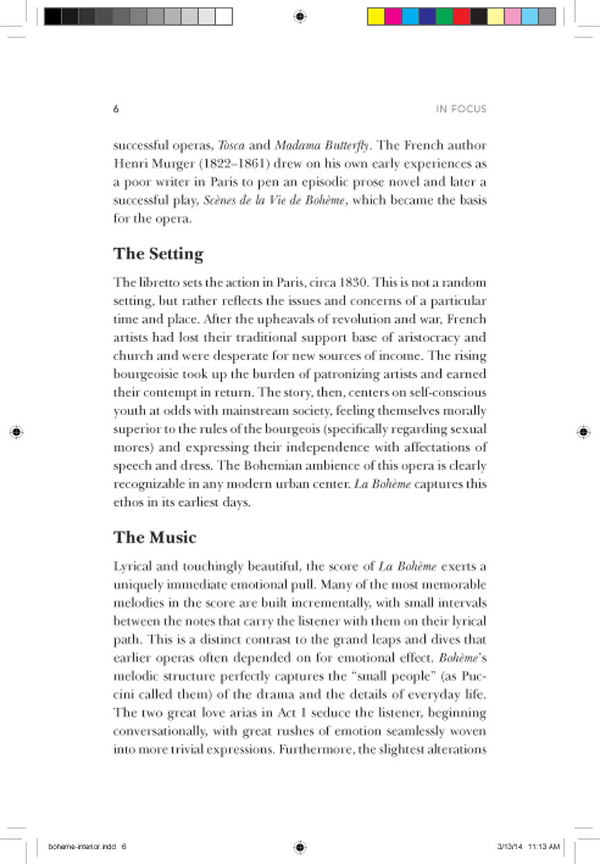 Puccini's La Boheme - The Metropolitan Opera Presents - Complete Libretto