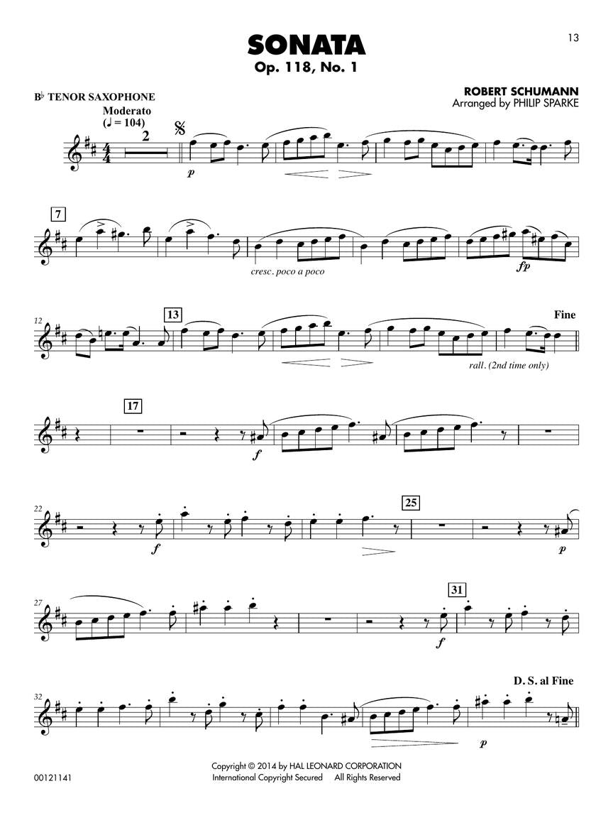 Classical Solos for Tenor Saxophone, Vol. 2 - 15 Easy Solos for Contest and Performance