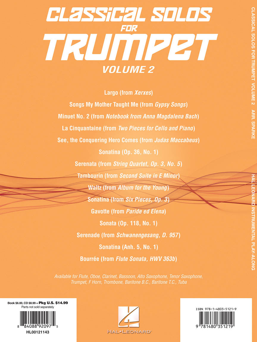 Classical Solos for Trumpet, Vol. 2 - 15 Easy Solos for Contest and Performance
