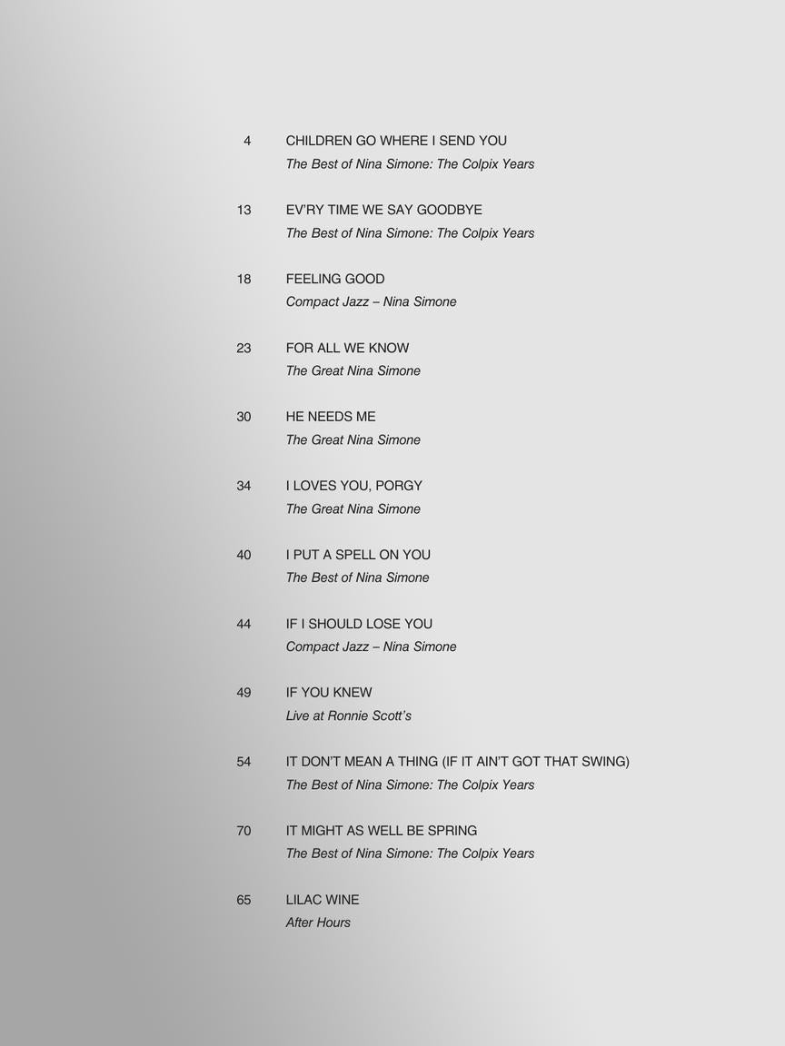 Simone Best of Nina Simone  - Original Keys for Singers