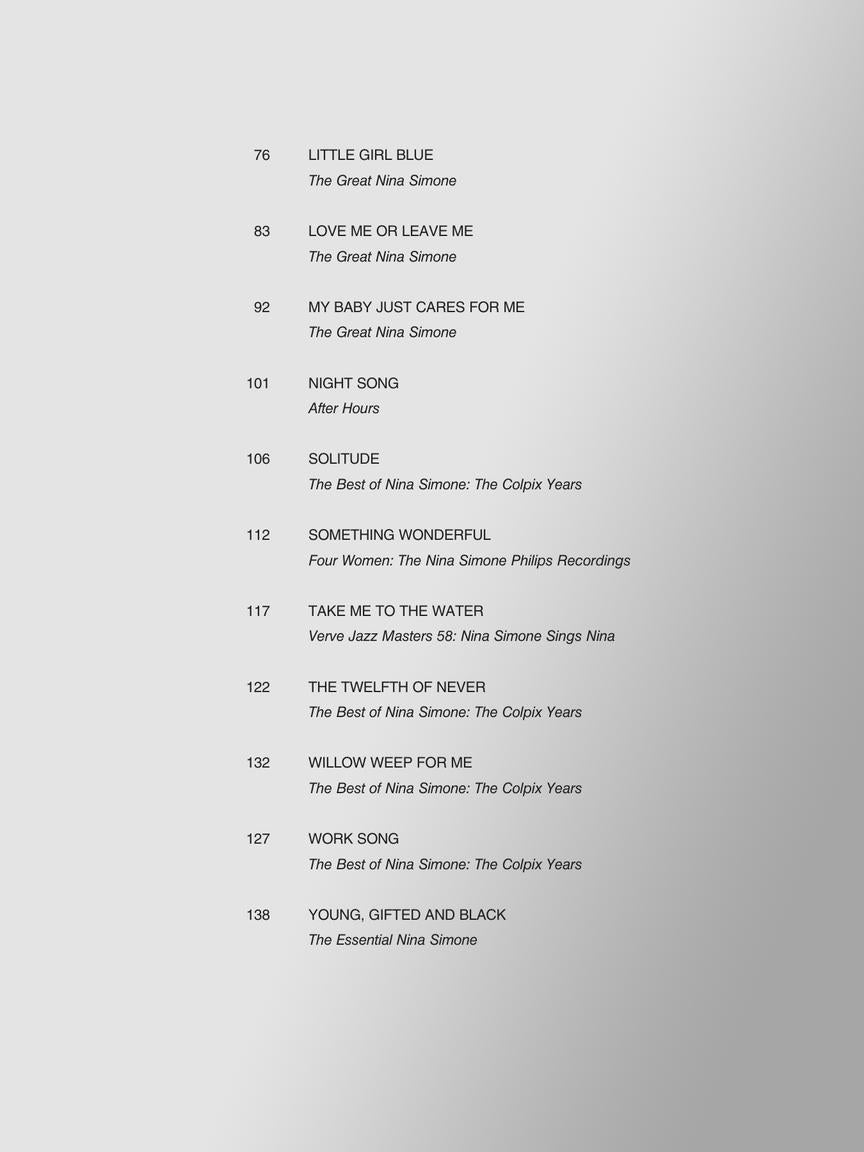 Simone Best of Nina Simone  - Original Keys for Singers