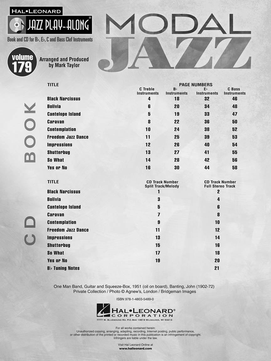 Modal Jazz - Jazz Play-Along Vol. 179