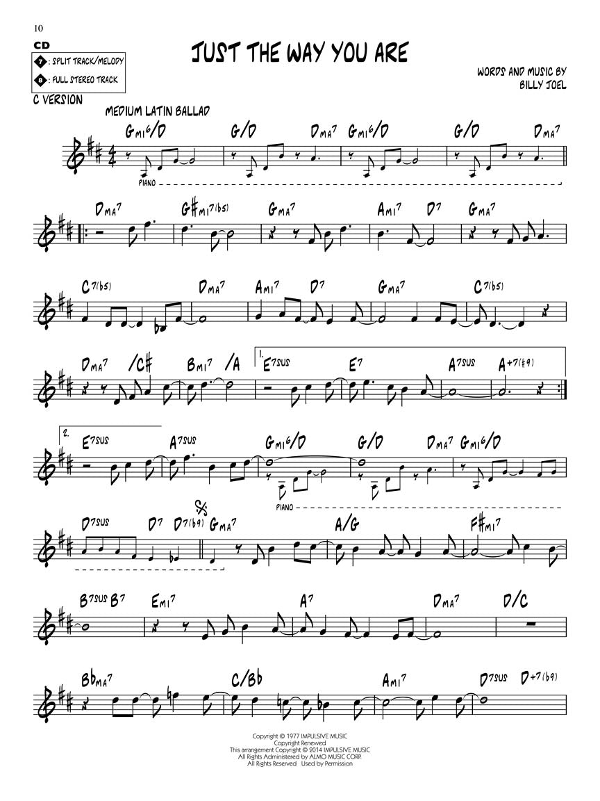 Joel, Billy - Jazz Play-Along  DISCONTINUED