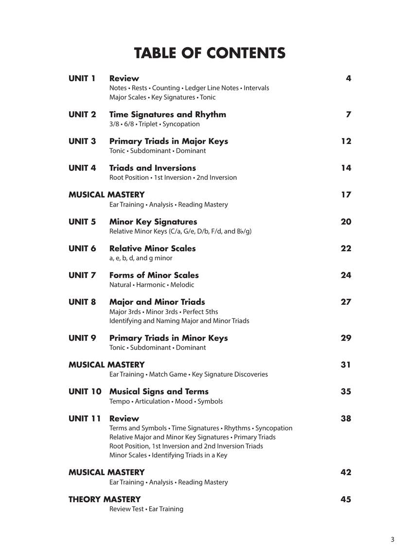 Essential Elements Piano Theory - Level 5