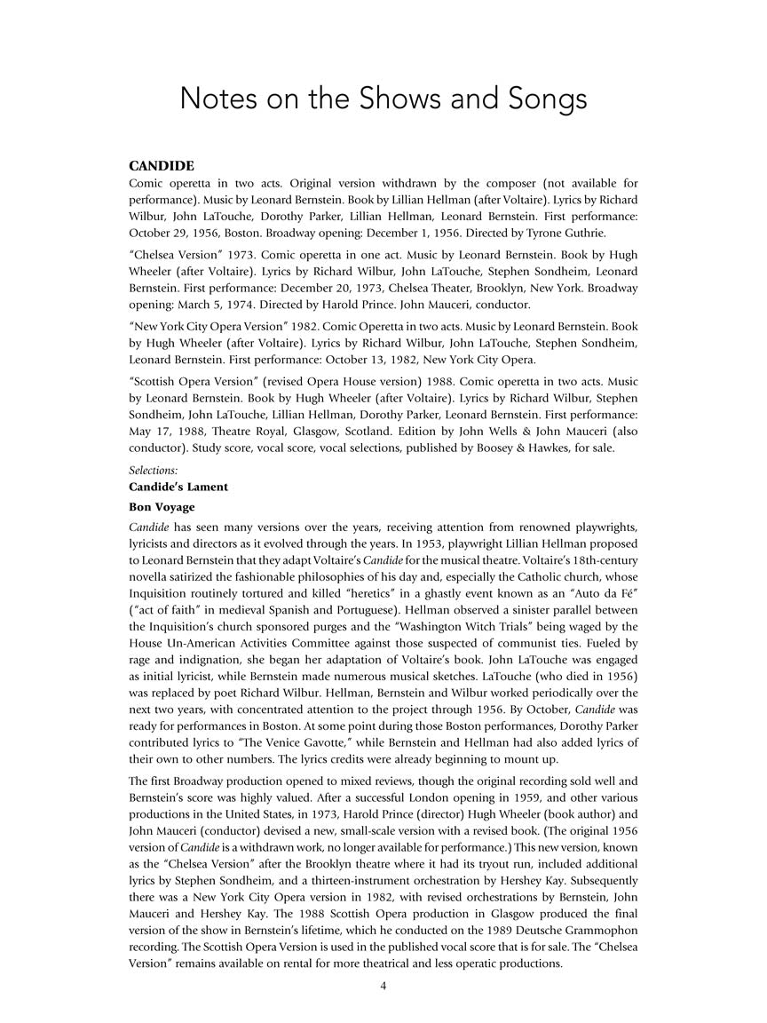 Bernstein for Singers