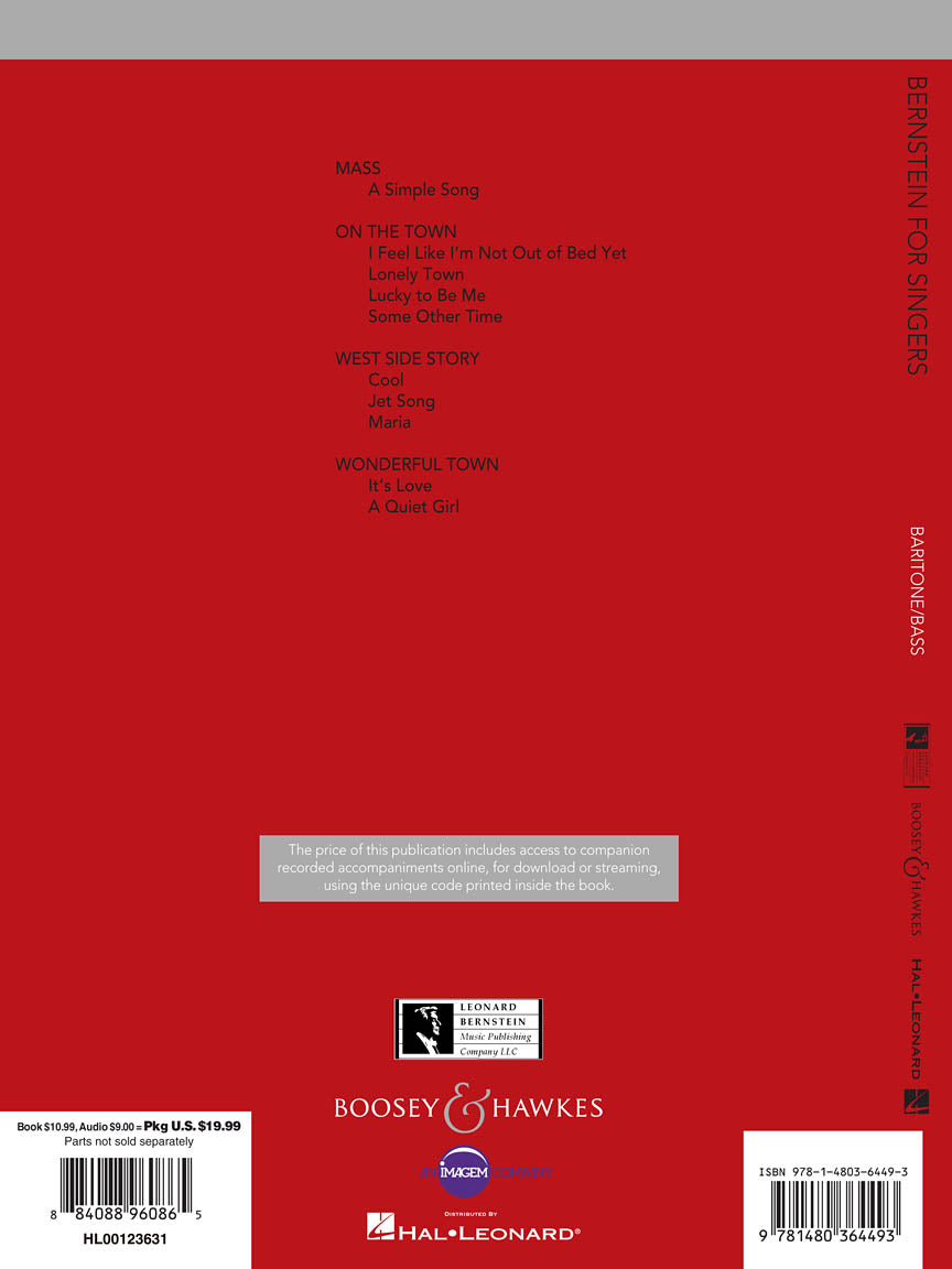 Bernstein for Singers - Baritone/Bass