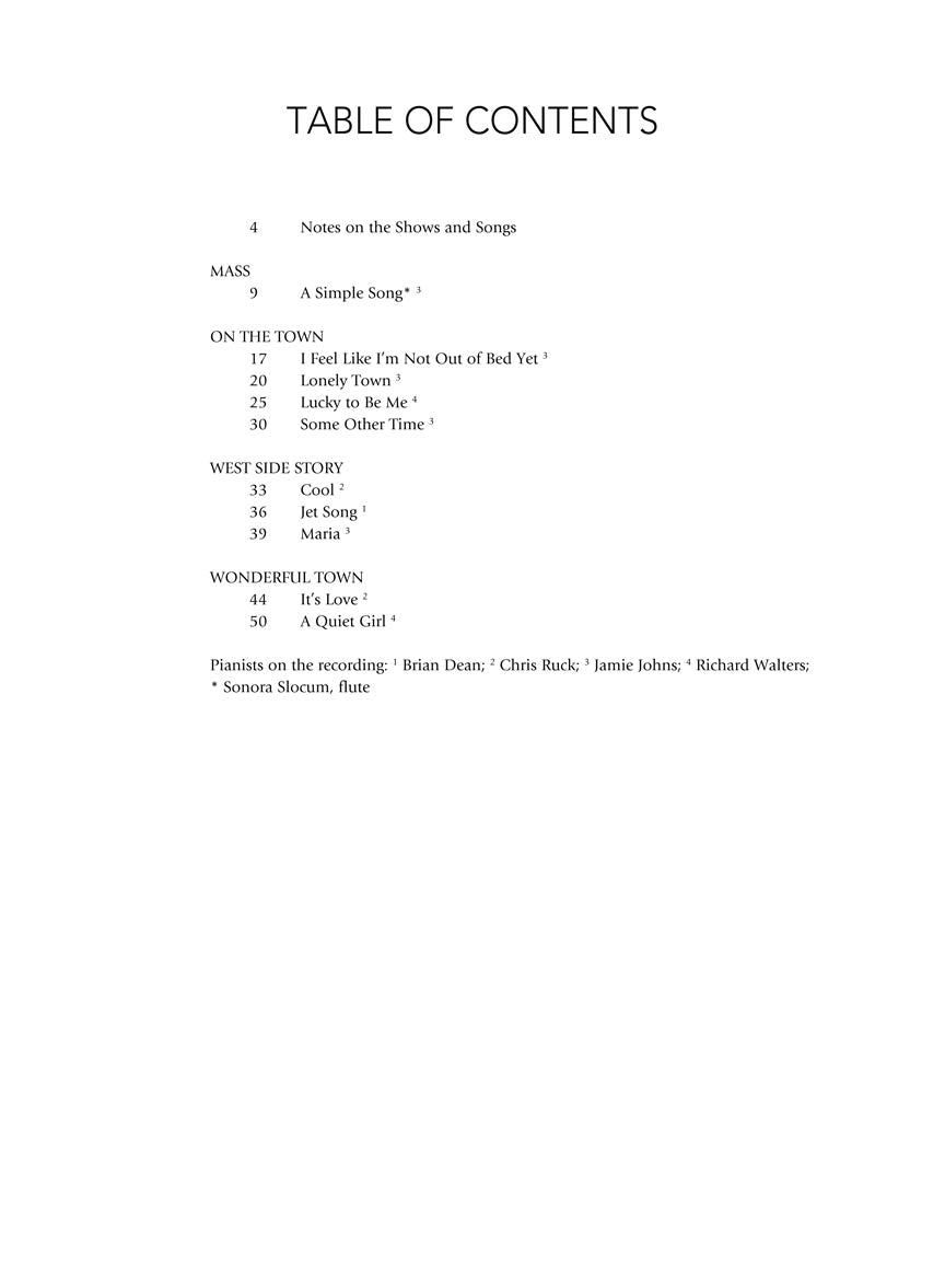 Bernstein for Singers - Baritone/Bass