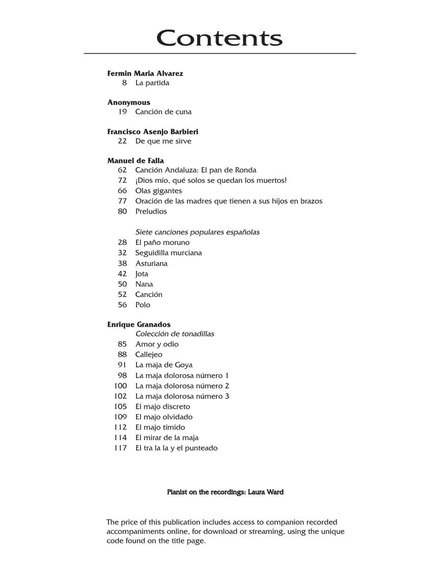 Anthology of Spanish Song