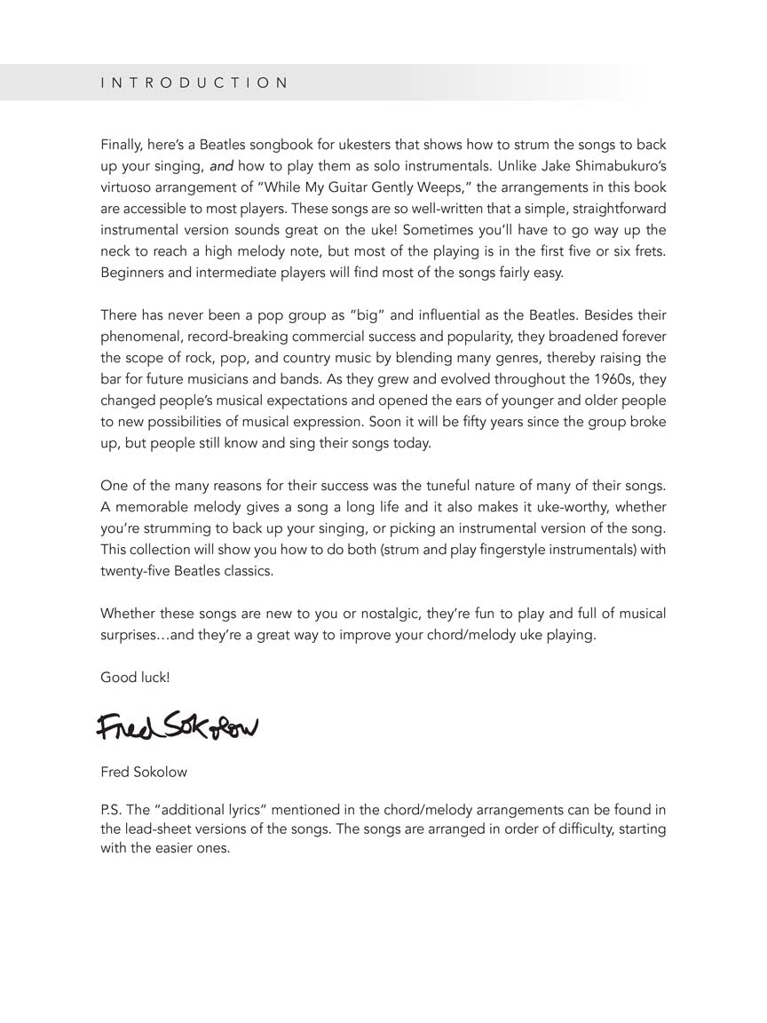 Beatles for Fingerstyle Ukulele