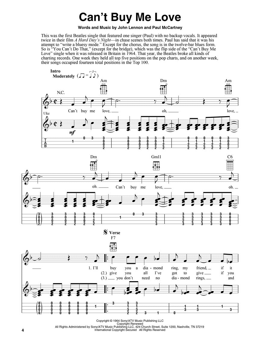 Beatles for Fingerstyle Ukulele