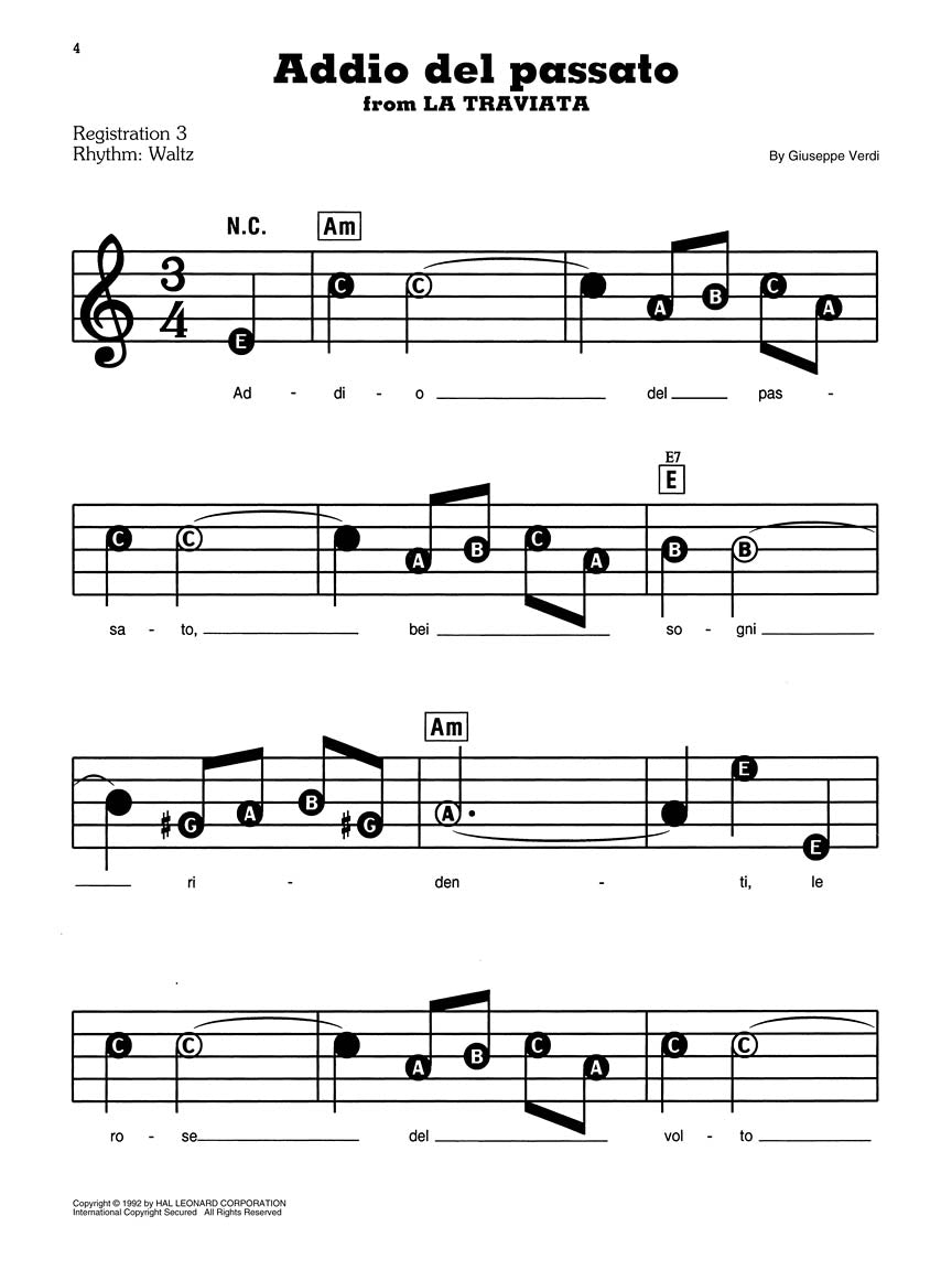 Opera Favorites - E-Z Play Today Vol. 195