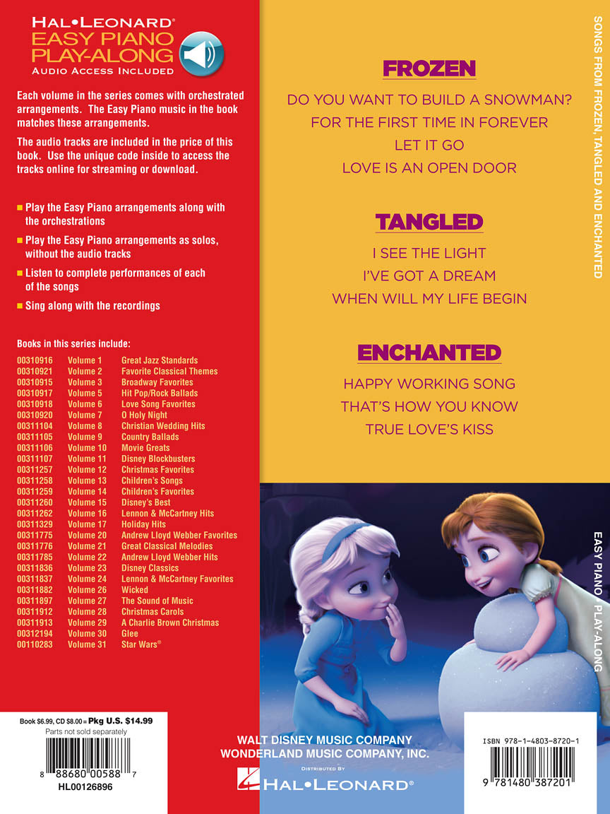 Frozen, Tangled and Enchanted - Easy Piano Play-Along Volume 32