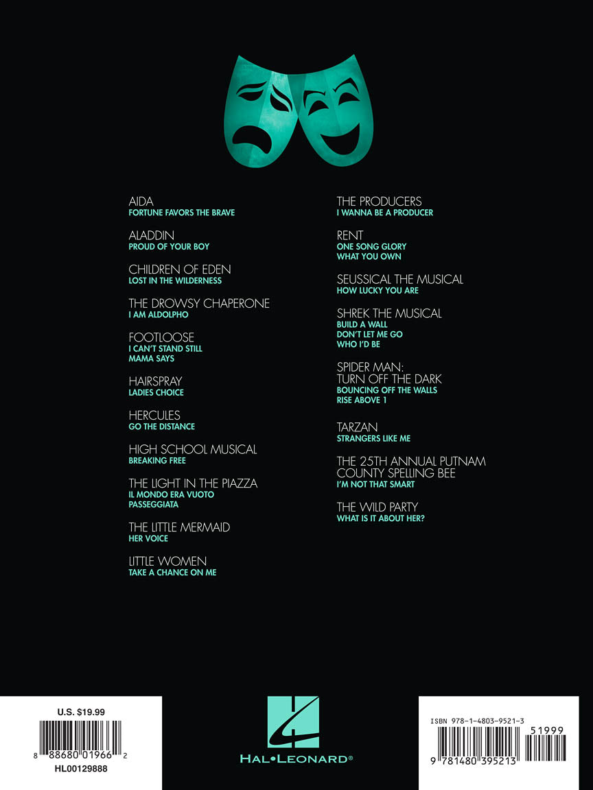 Contemporary Musical Theatre for Teens Young Men's Edition Volume 2