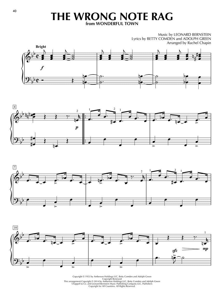 Bernstein Broadway Piano Solos