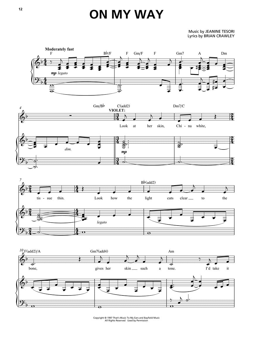 Violet - Piano/Vocal Selections