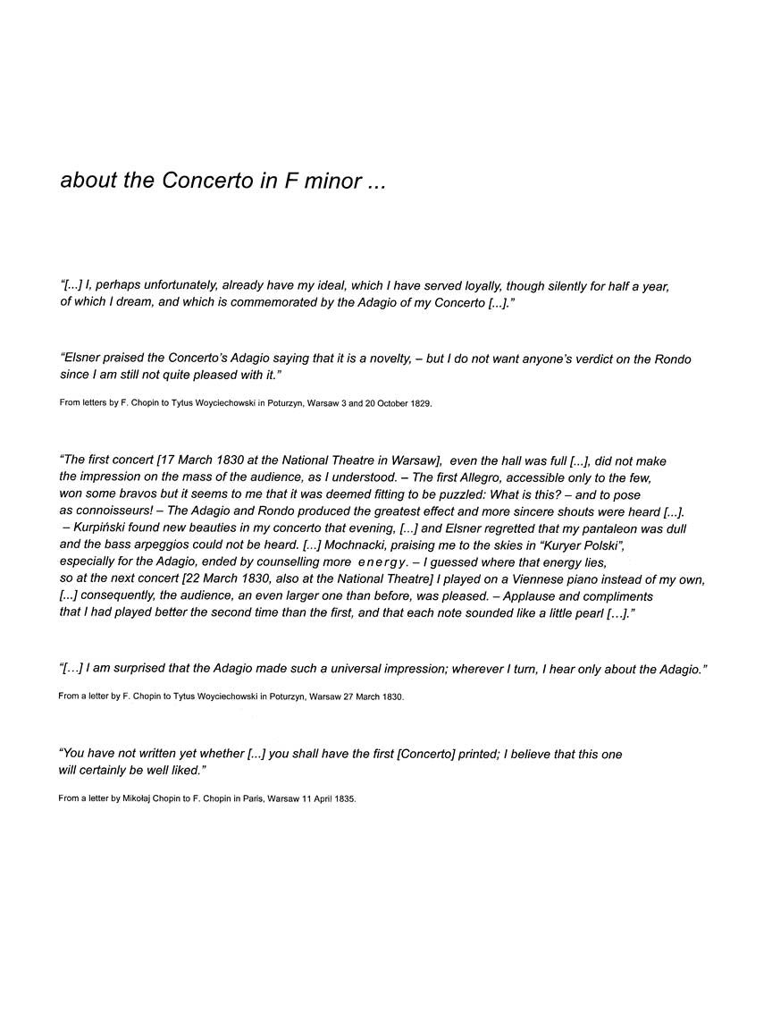 Chopin Concerto in F Minor Op. 21 for 2 Pianos - Chopin National Edition Vol. 31