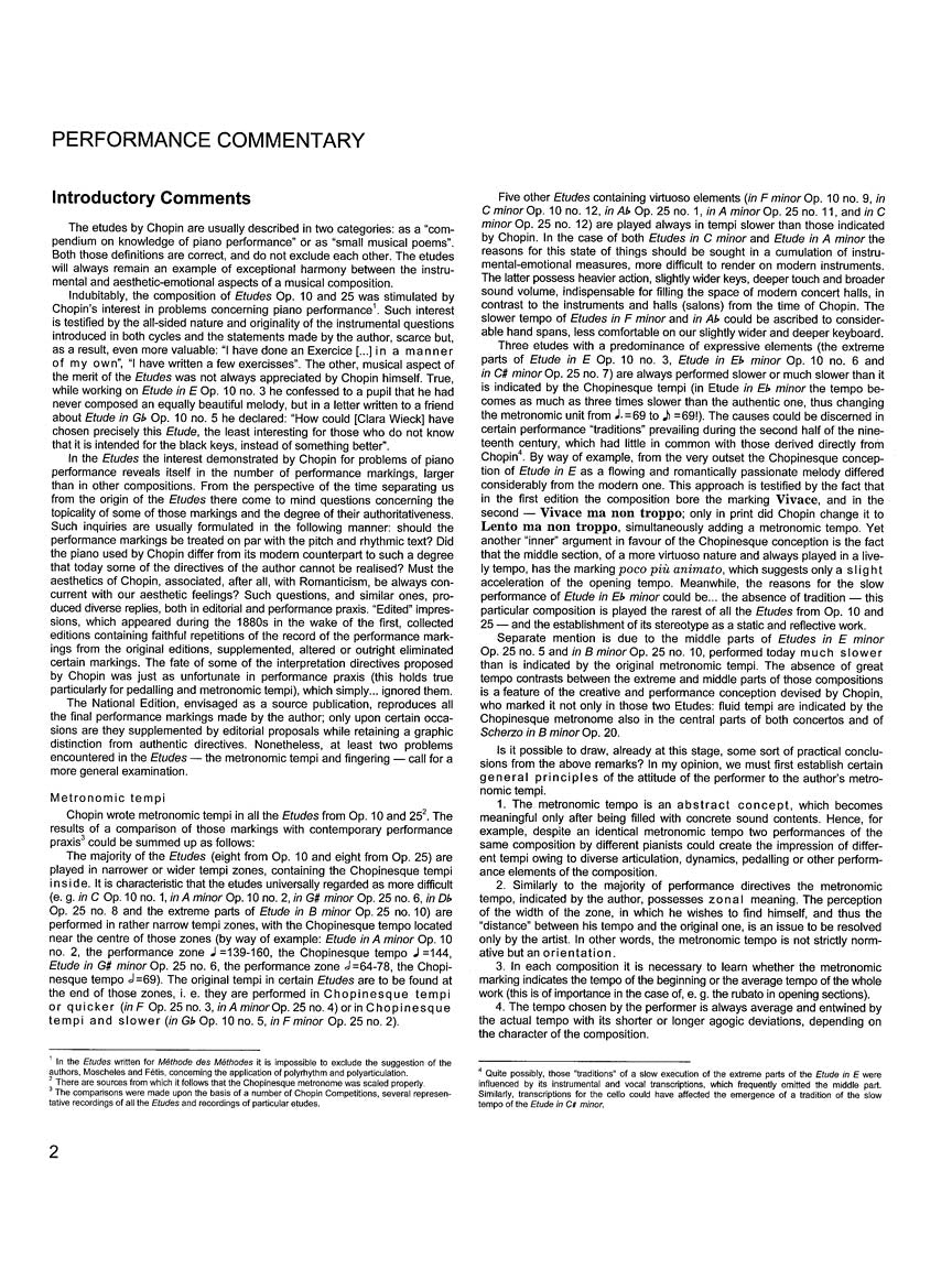 Chopin Etudes - Chopin National Edition