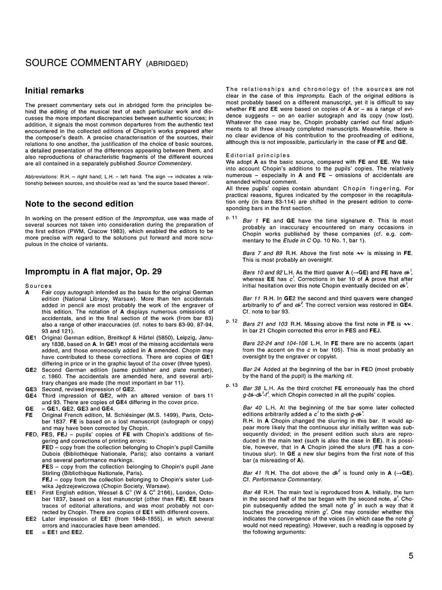 Chopin Impromptus - Chopin National Edition