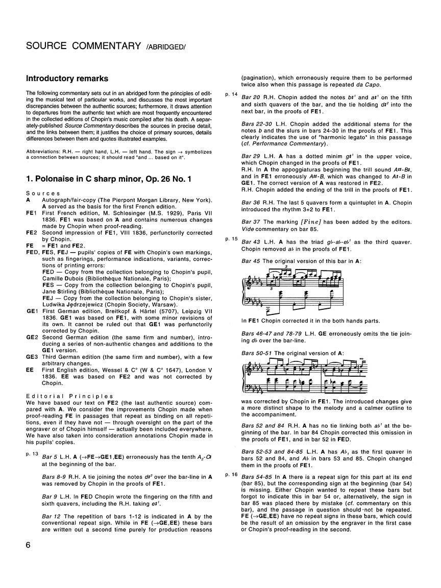 Chopin Polonaises Series A - Chopin National Edition Ekier