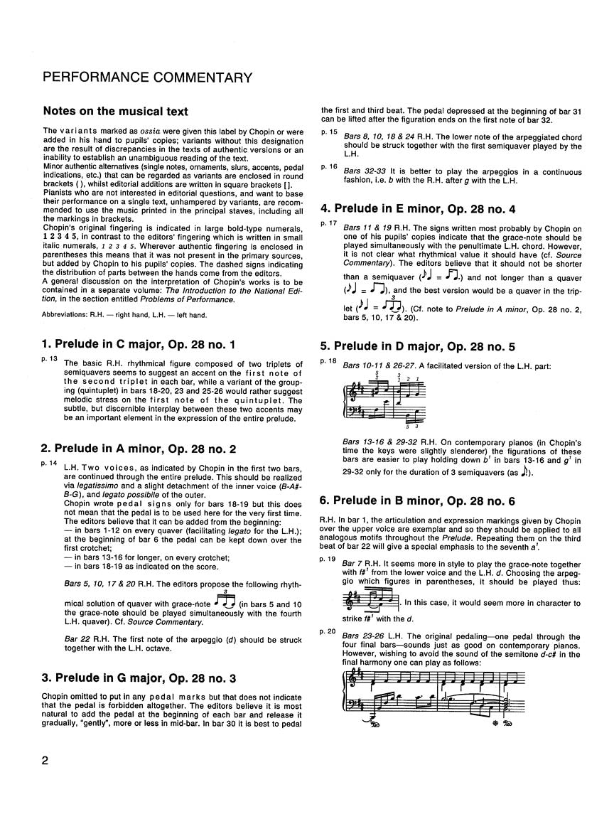 Chopin Preludes - Chopin National Edition Vol. VII Ekier