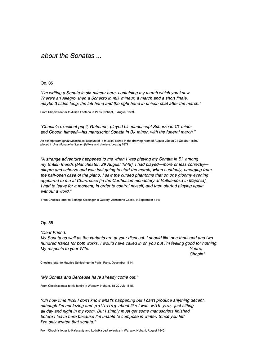 Chopin Sonatas, Op. 35, 58 - Chopin National Edition Vol. X Ekier