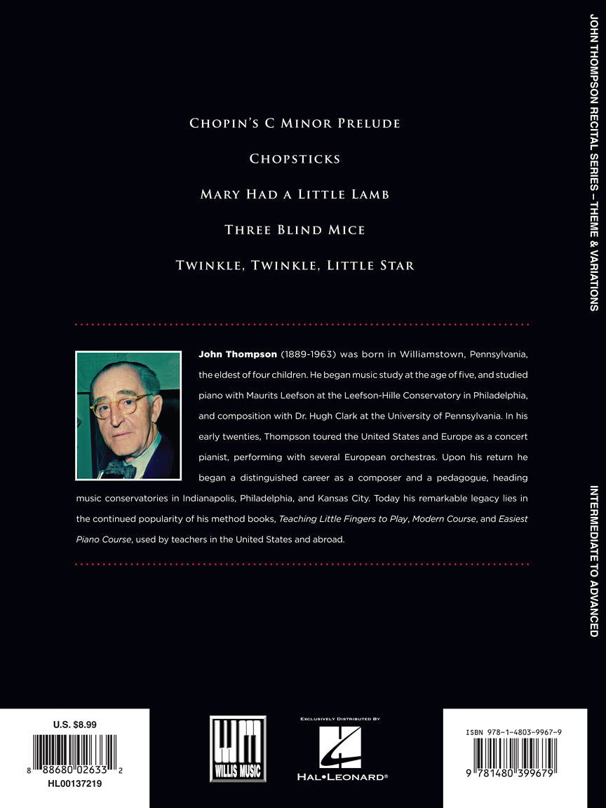 Theme and Variations - John Thompson Recital Series