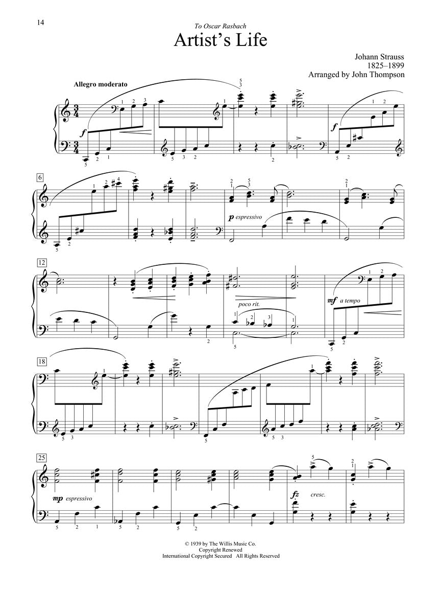 Waltzes - John Thompson Recital Series