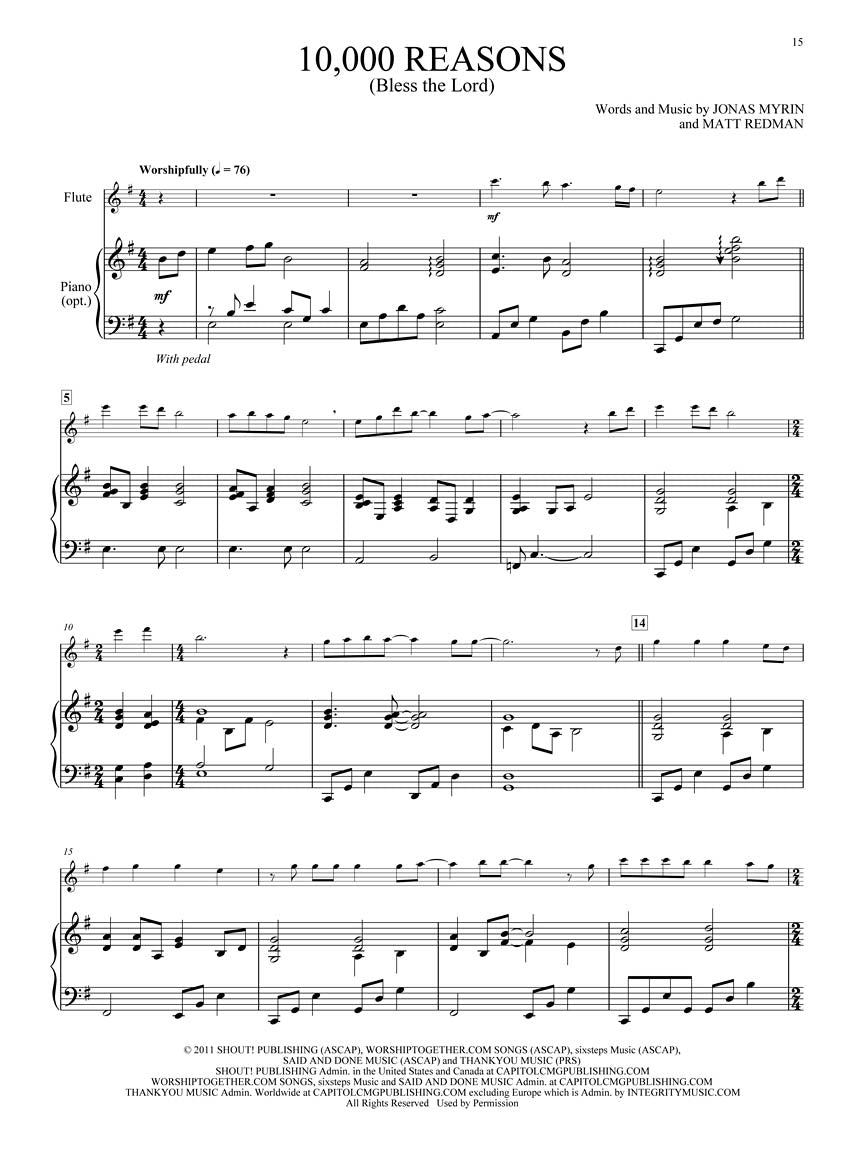 Sunday Solos for Flute - Preludes, Offertories & Postludes