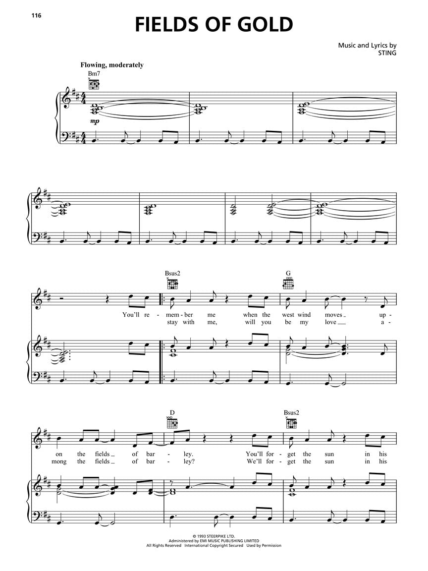 Songs of the 1990s Piano/Vocal/Guitar