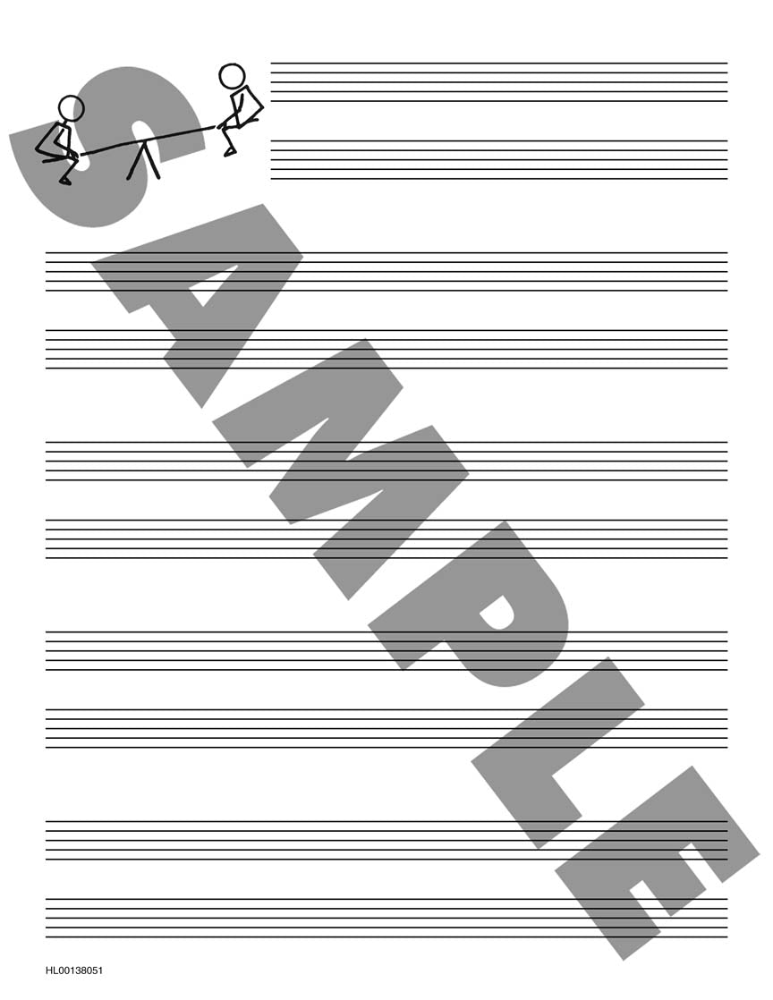 Burnam A Dozen a Day - Music Staff Paper