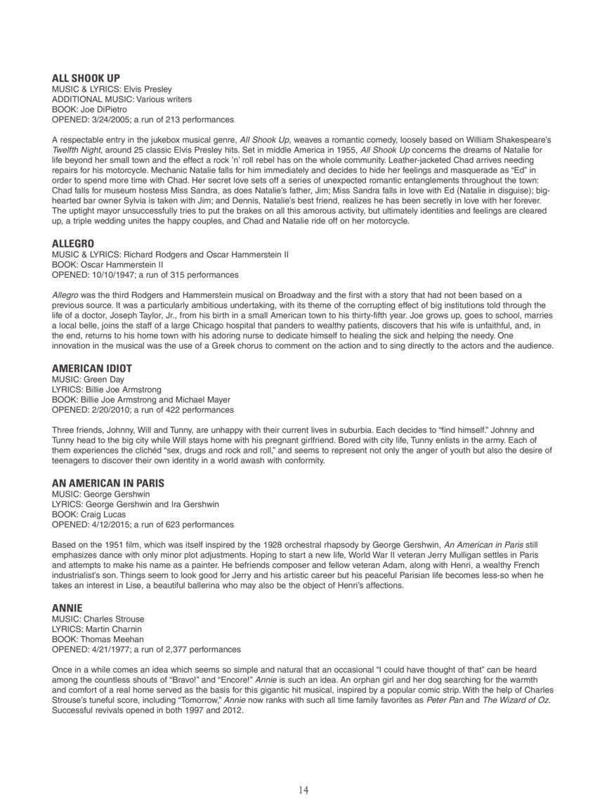 New Broadway Fake Book, The