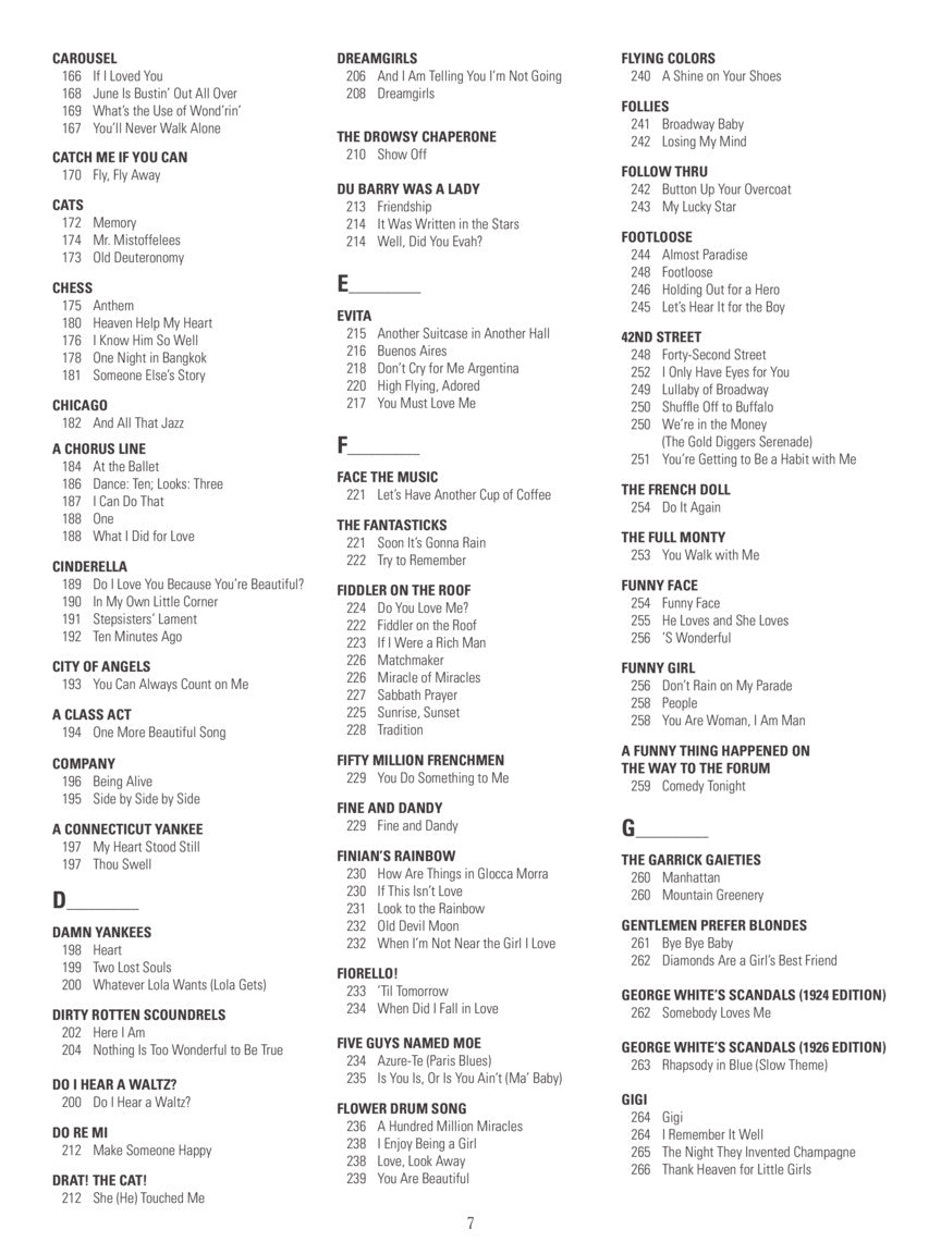 New Broadway Fake Book, The