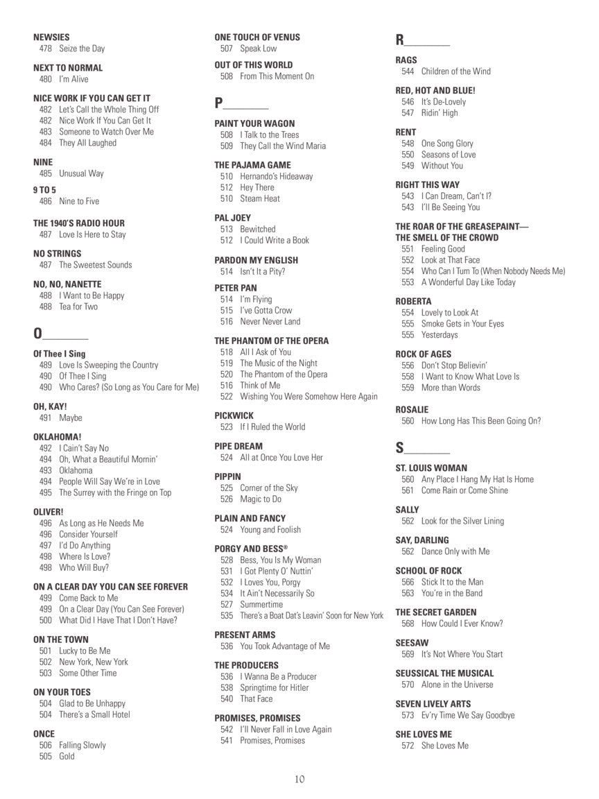 New Broadway Fake Book, The