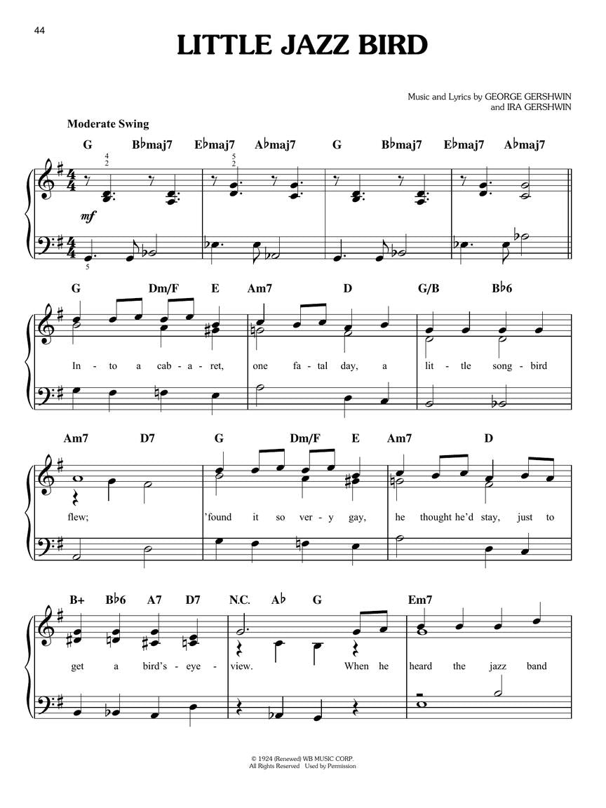 Gershwin: Gershwin For Easy Piano