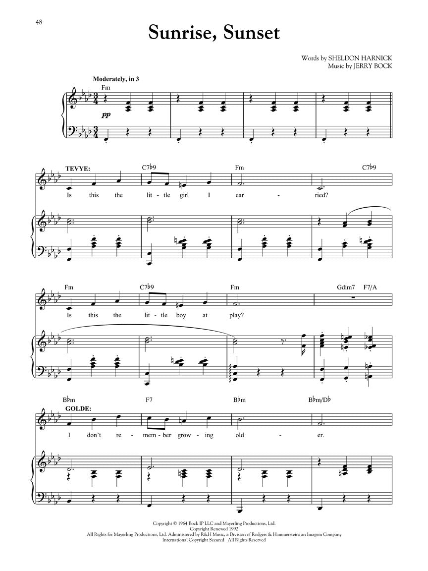 Fiddler on the Roof - Broadway Singer's Edition