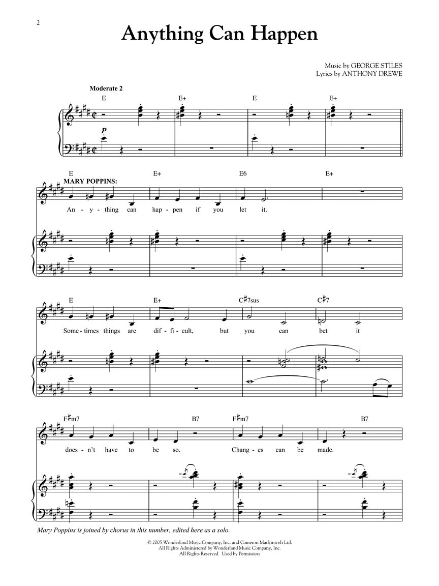 Mary Poppins - Broadway Singer's Edition