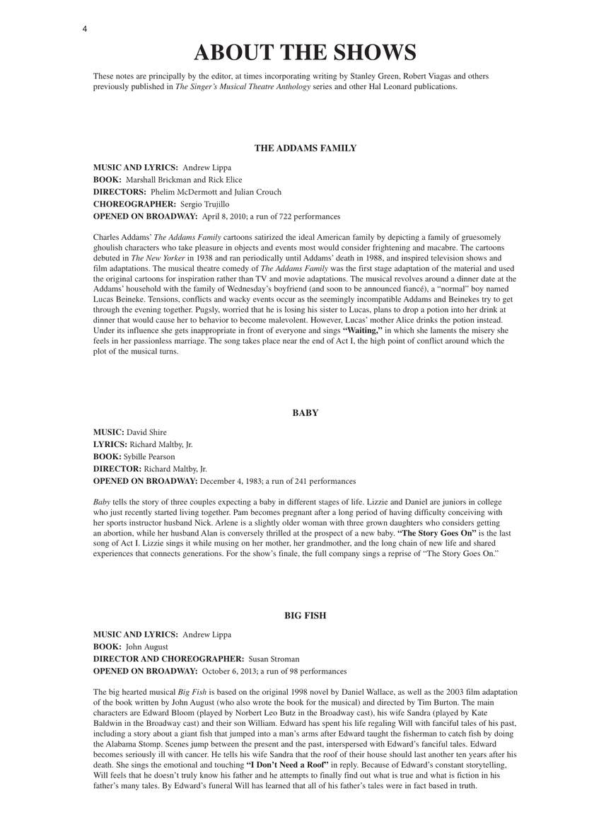 Singer's Musical Theatre Anthology - Soprano Vol 6