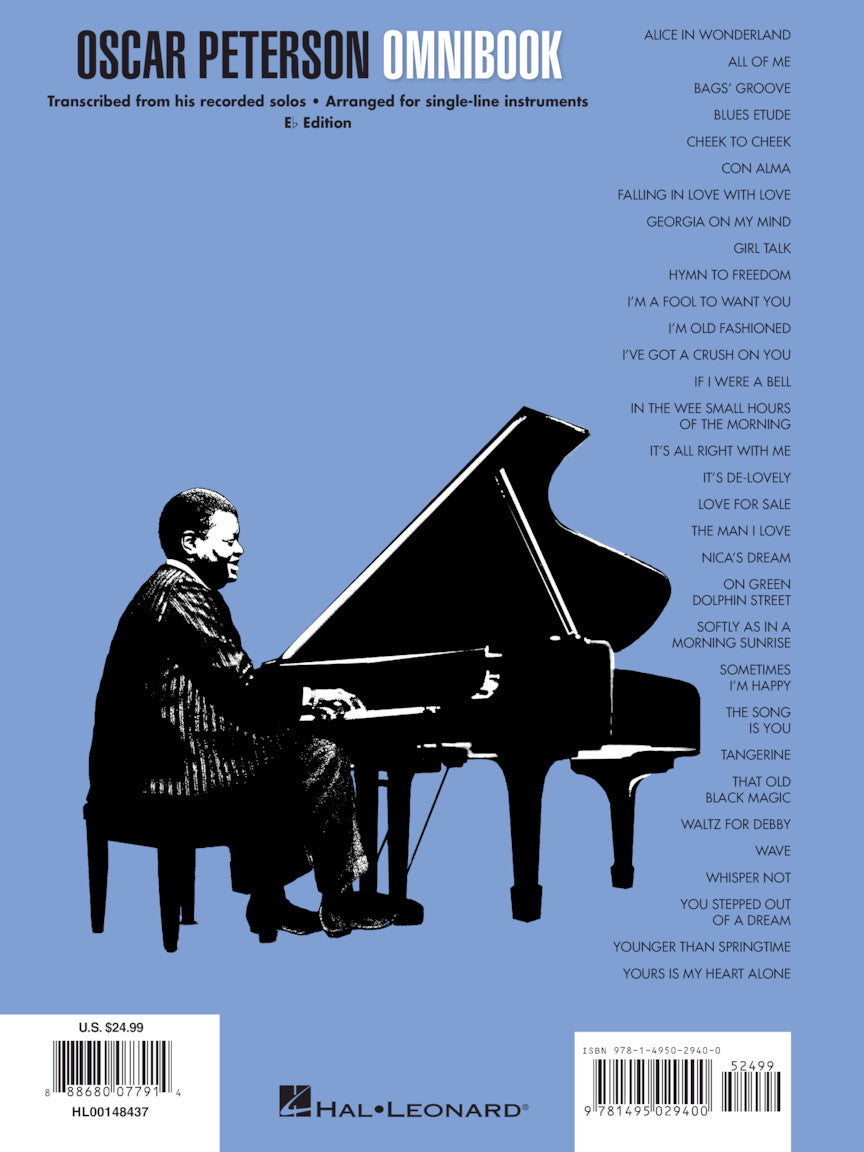 Peterson, Oscar - Omnibook for Single Line E-flat Instruments