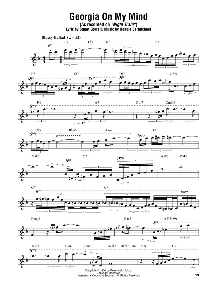 Peterson, Oscar - Omnibook for Single Line E-flat Instruments