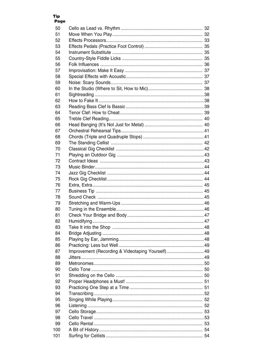 101 Cello Tips - Updated Edition